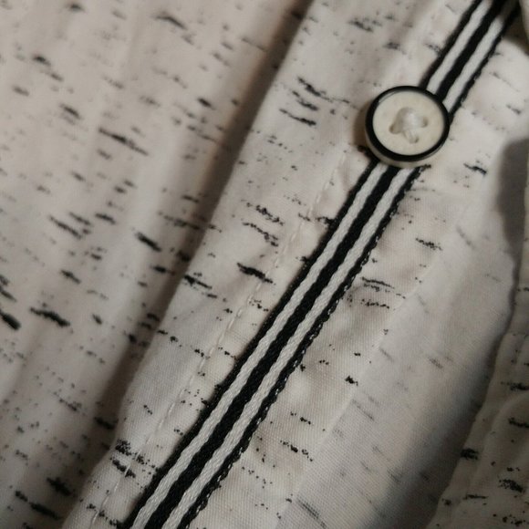 Denim And Flower White Button Down Shirt Ricky Singh Size M Slim - Picture 6 of 11